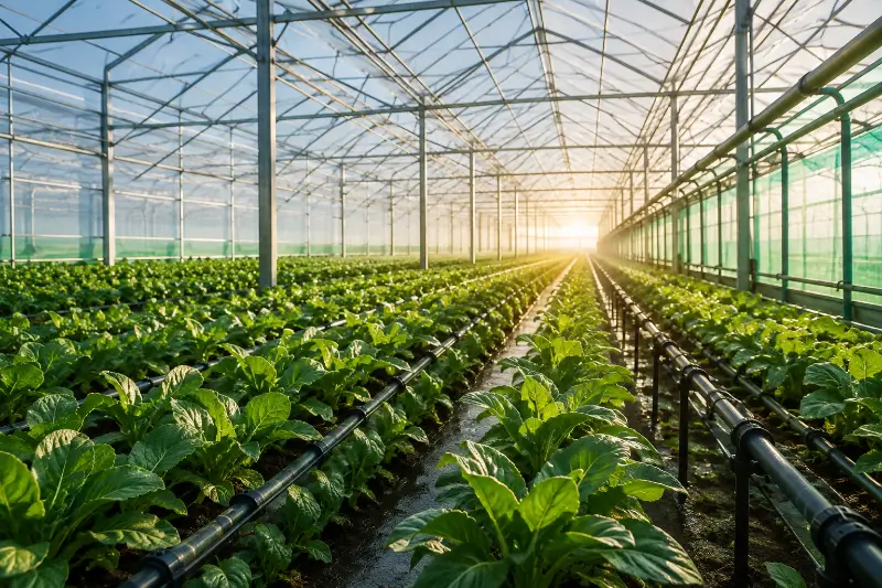 Greenhouses and irrigation